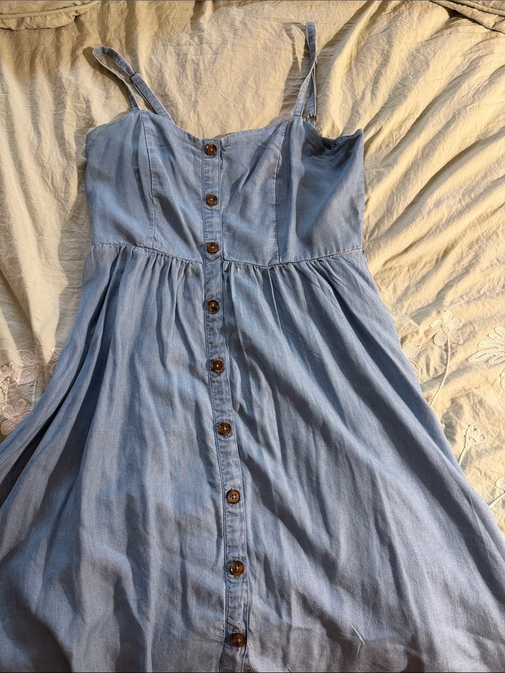 Old Navy Light Blue Button-Front Sundress